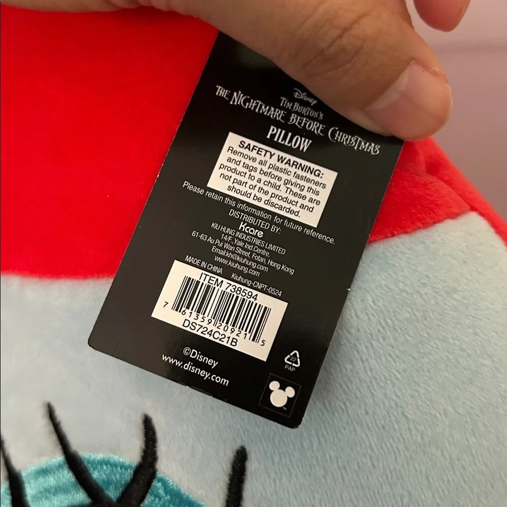 (NWT) Nightmare before christmas pillow
